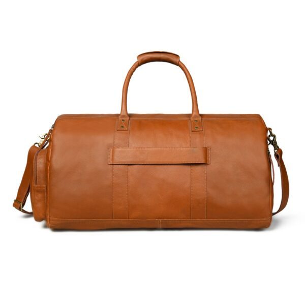 Full Grain Leather Duffle Bag for Men - Image 5