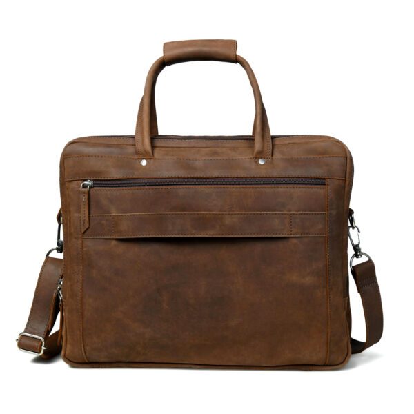 Full Grain Leather Briefcase for Men - Image 2