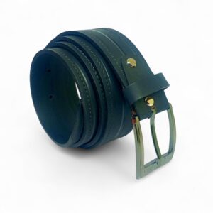 Men’s Premium Formal Leather Belt with Polished Steel Buckle – LB-303