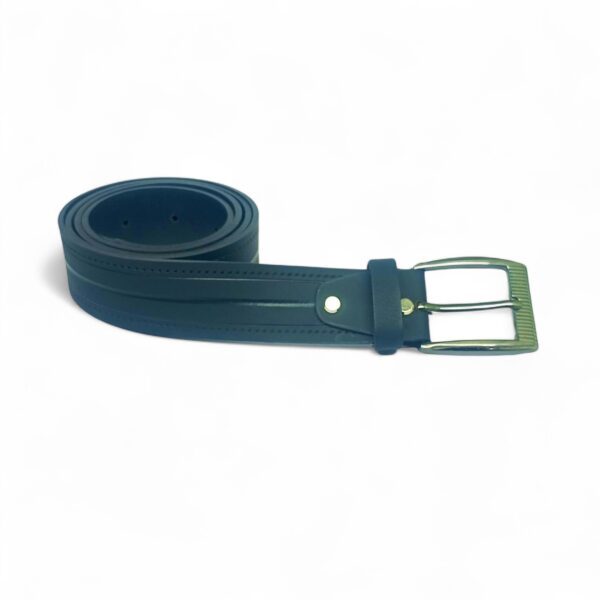 Men’s Premium Formal Leather Belt with Polished Steel Buckle – LB-303 - Image 4